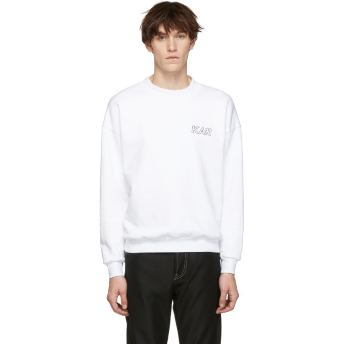 KAR / LArt de LAutomobile Reversible White Classic Garage Crewneck ...