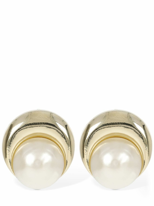 Photo: MARINE SERRE - Imitation Pearl Moon Earrings