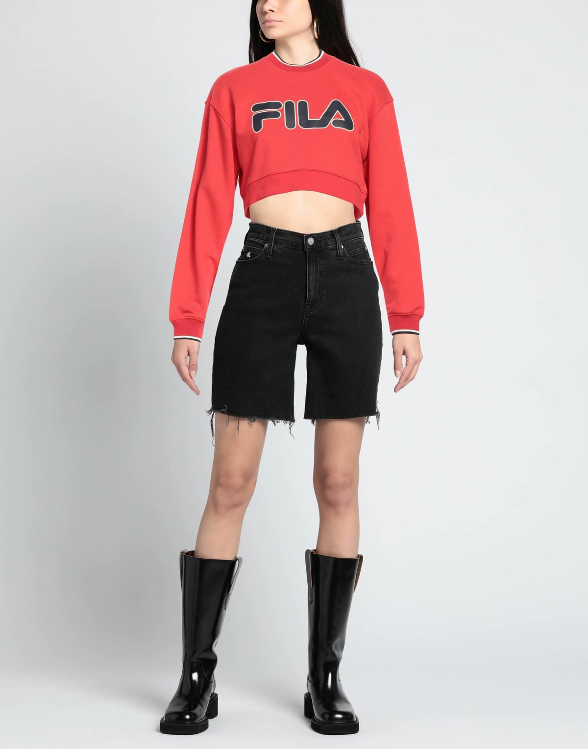 Fila Womens Sweatshirt in Red