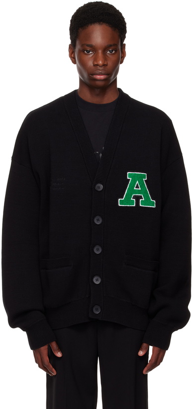 Photo: Axel Arigato Black Chenille Cardigan