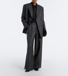 Junya Watanabe Pleated wool wide-leg pants