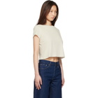 AGOLDE White Adine Shrunken T-shirt