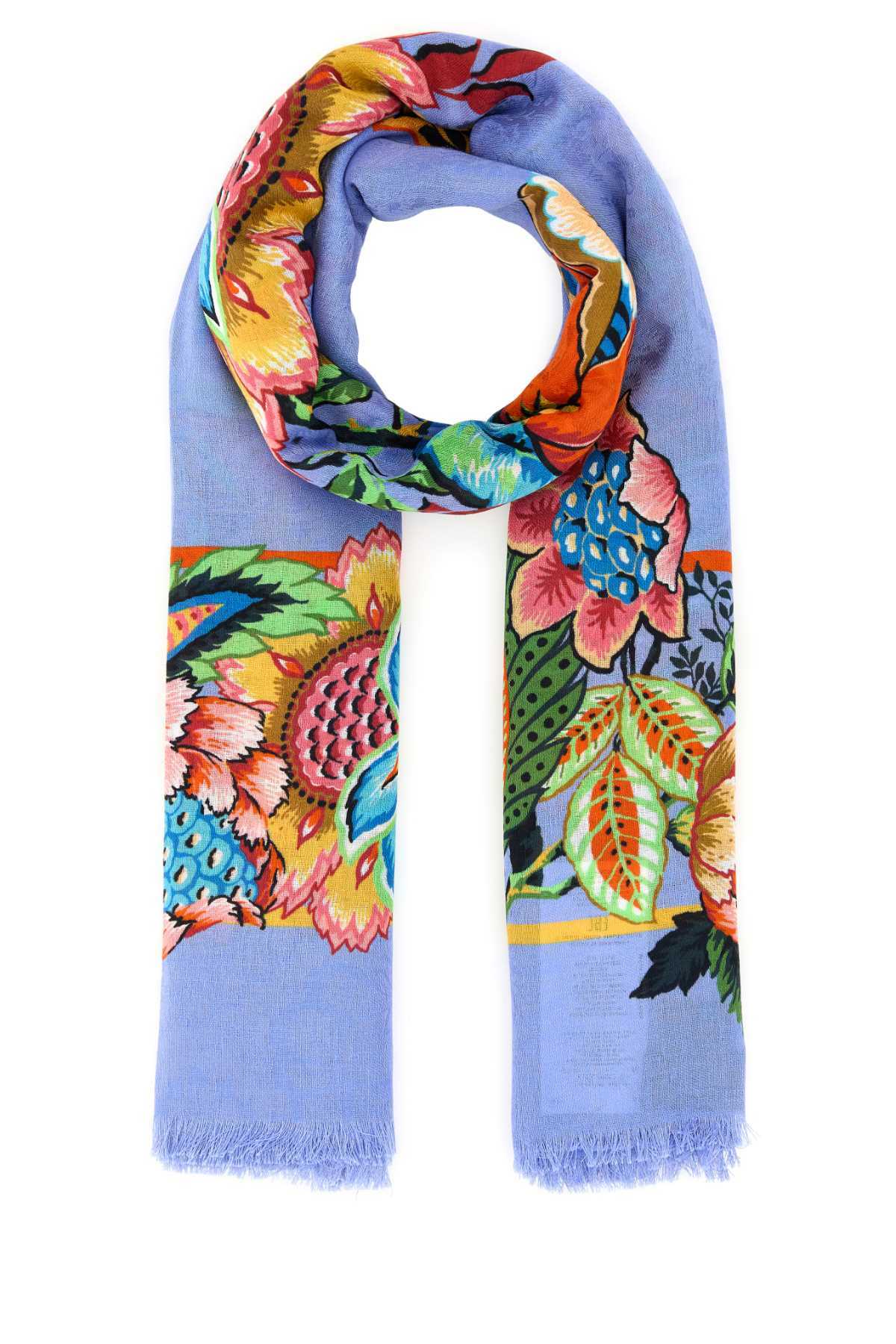 Etro Blue Silk Foulard main image 0