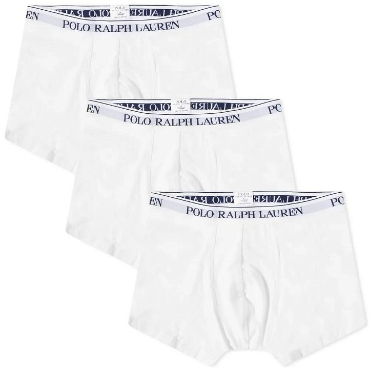 Photo: Polo Ralph Lauren Men's Boxer Brief - 3 Pack in White