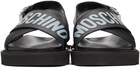 Moschino Black Logo Sandals