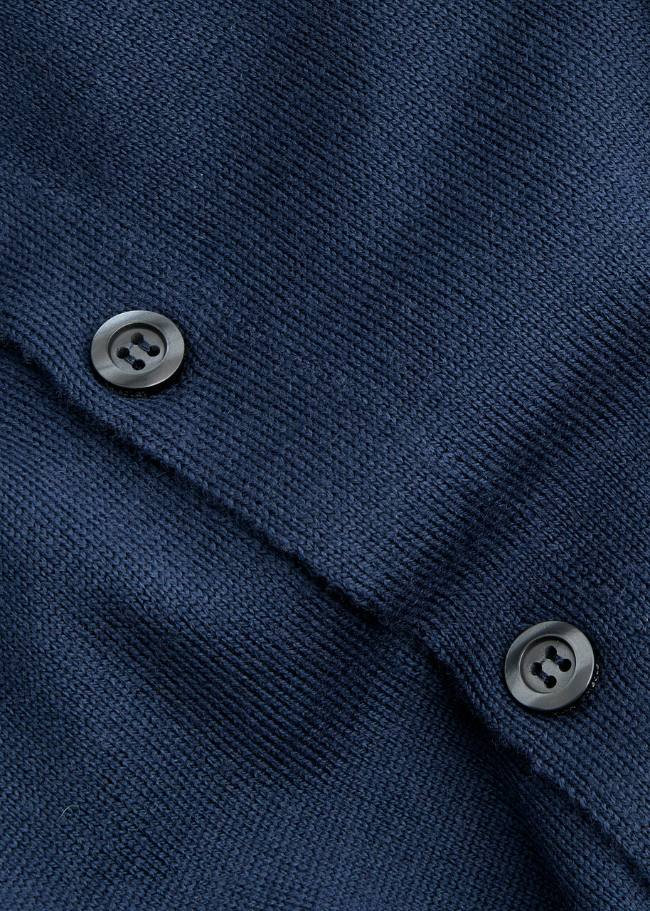 John Smedley Tibor Wool Cardigan Navy