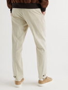 Ermenegildo Zegna - Slim-Fit Cashco Cotton and Cashmere-Blend Corduroy Trousers - White