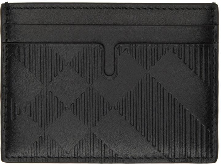 Photo: Burberry Black Check Card Case