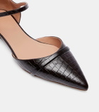 Malone Souliers Ulla croc-effect leather flats