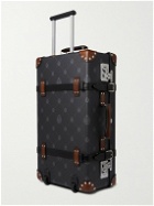 Berluti - Globe-Trotter Venezia Leather-Trimmed Logo-Print Virée Canvas Suitcase