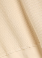 Ymc Almost Grown Waffle-knit Cotton Sweatshirt Ecru