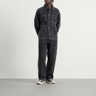 Stan Ray Men's Coverall Jacket in Stonewashed Black Denim