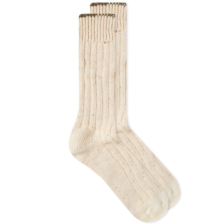 Photo: Anonymous Ism Boucle Nep Trim Crew Sock