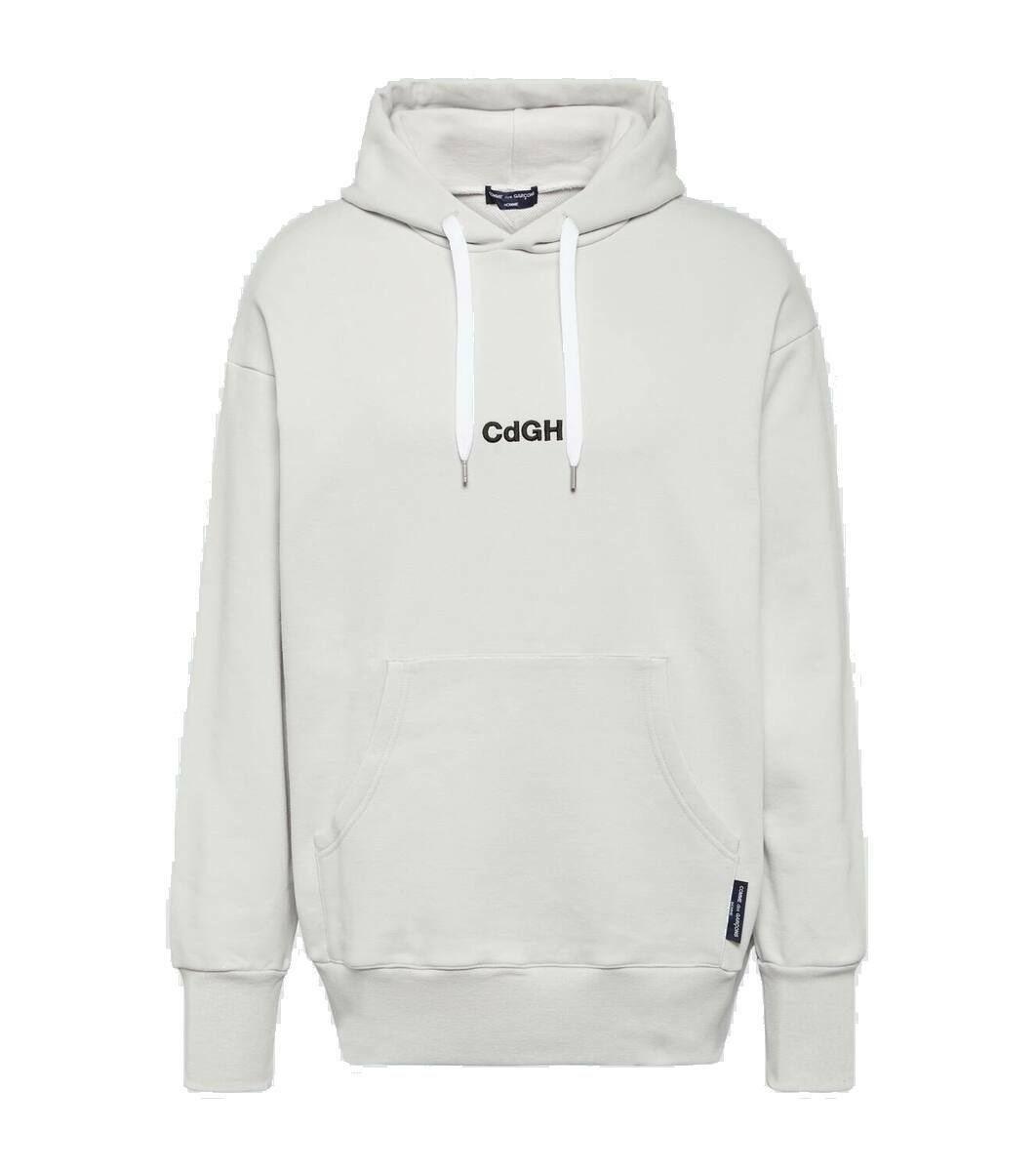 Photo: Comme des Garçons Homme Logo cotton jersey hoodie