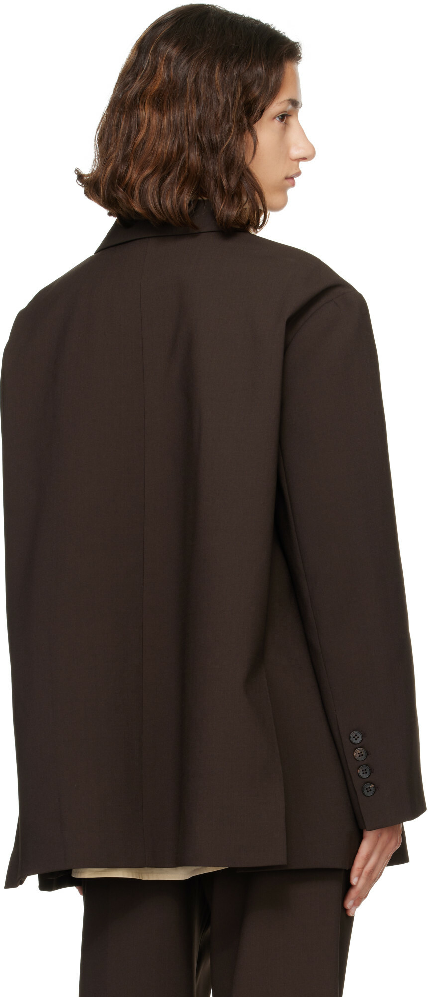 The Frankie Shop Brown Bea Blazer
