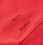 Acne Studios - Fayze Logo-Print Loopback Cotton-Jersey Sweatshirt - Men - Red