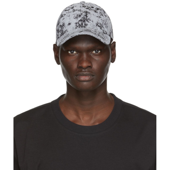 Photo: Y-3 Black and Grey Camouflage Distressed Cap