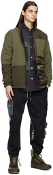 AAPE by A Bathing Ape Reversible Khaki & Black Jacket