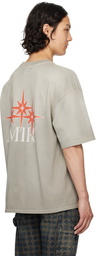 AMIRI Gray 'Amiri' Starburst Oversized T-shirt