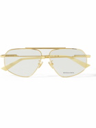 Bottega Veneta - Aviator-Style Gold-Tone Optical Glasses