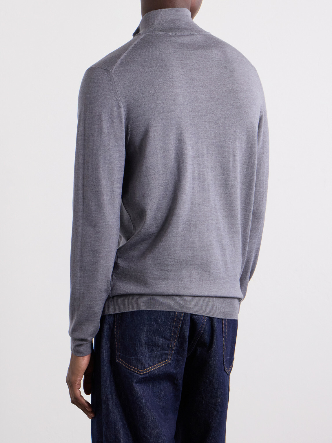 Slowear - Zanone Flexwool Half-Zip Sweater - Gray