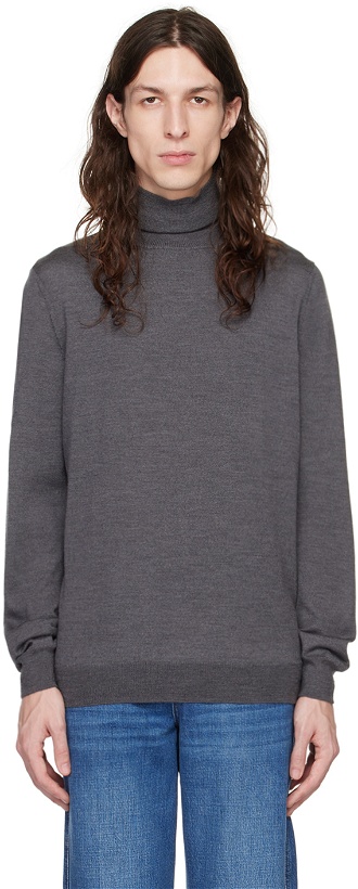 Photo: A.P.C. Gray Dundee Turtleneck