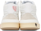 Lanvin White Gallery Dept. Edition Leather Mid Sneakers