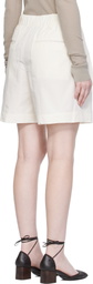 ISSEY MIYAKE Off-White Crumpled U Shorts