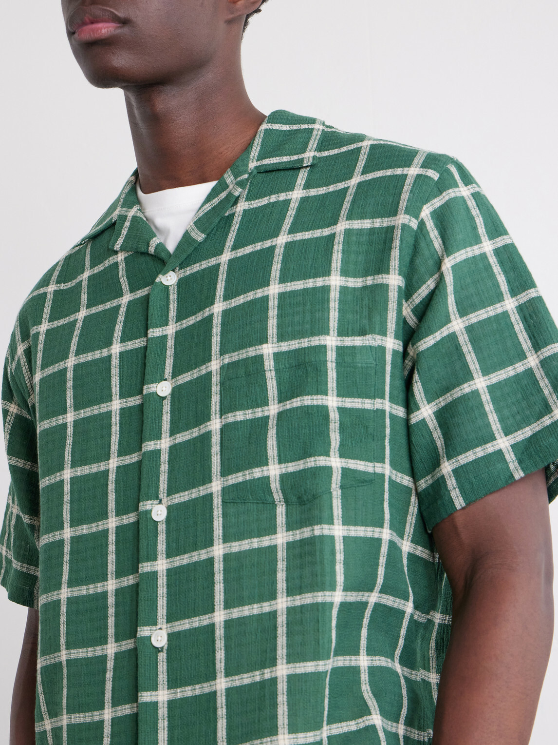 Portuguese Flannel - Alvor Checked Organic Cotton Shirt - Green