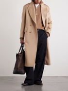 TOM FORD - Double-Breasted Wool and Cashmere-Blend Coat - Neutrals