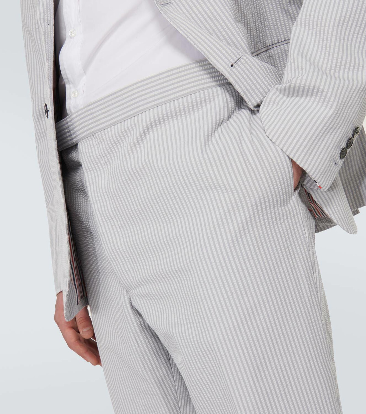 Thom Browne Striped low-rise cotton chinos Thom Browne
