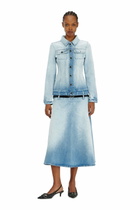 Diesel Hourglass denim trucker jacket - Denim Jackets Womens in Blue