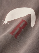 Rhude - Moonlight Stamp Logo-Print Cotton-Jersey Hoodie - Gray