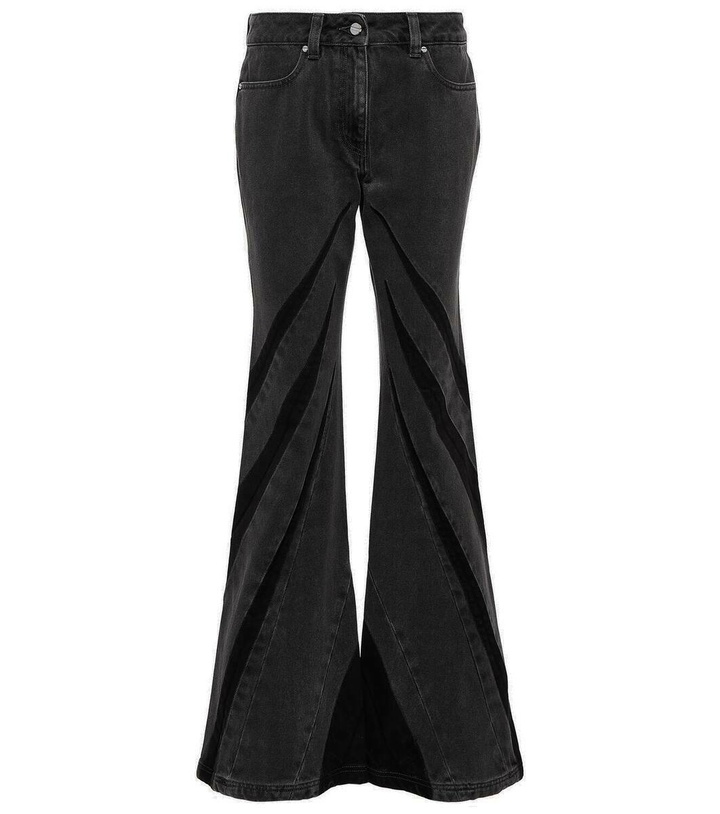 Photo: Dion Lee Darted mid-rise flared jeans