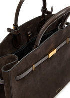 Demellier The Hudson Grained Leather top Handle bag - Dark Brown - One Size