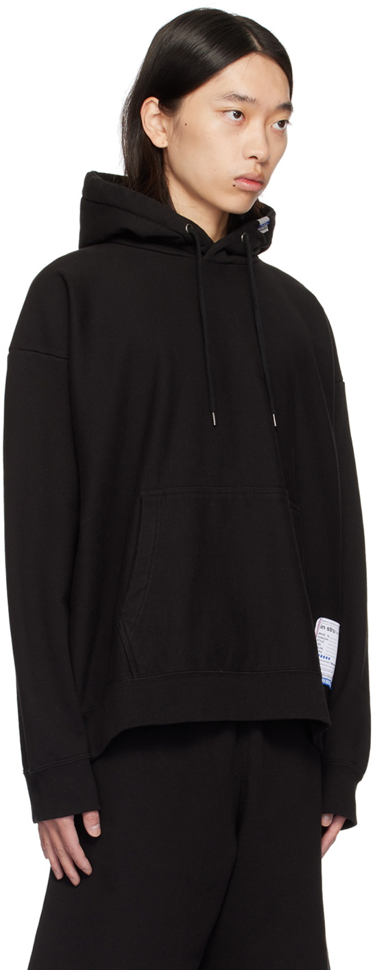 Maison MIHARA YASUHIRO Black Hooded Sweatshirt