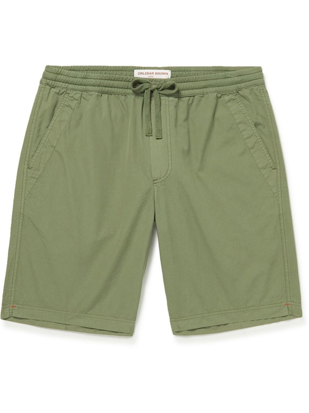 Photo: Orlebar Brown - Cotton Drawstring Shorts - Green