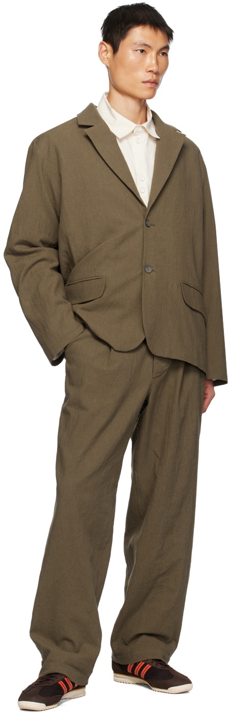 XENIA TELUNTS Brown Typewriter Trousers