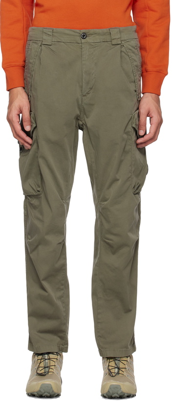 Photo: C.P. Company Khaki Lens Cargo Pants