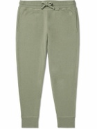 Kingsman - Tapered Logo-Embroidered Cotton and Cashmere-Blend Jersey Sweatpants - Green