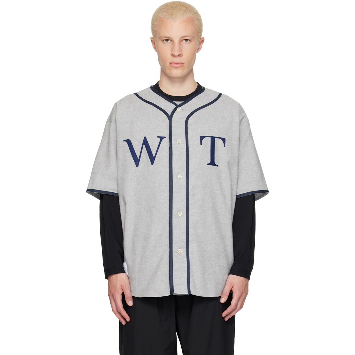 WTAPS Gray League S/S Cotton Twill Shirt