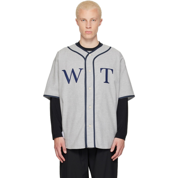 Photo: WTAPS Gray League S/S Cotton Twill Shirt