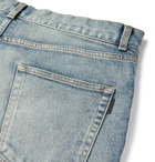 SAINT LAURENT - Skinny-Fit Distressed Stretch-Denim Jeans - Blue