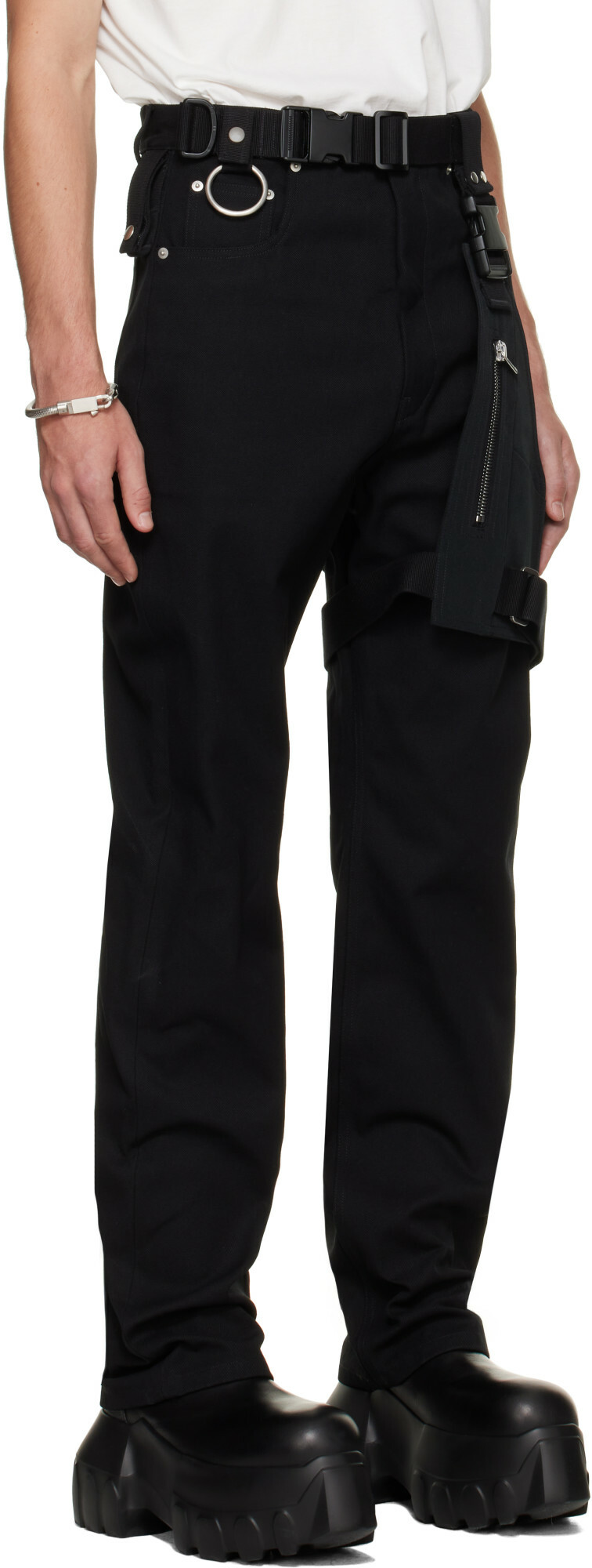 Rick Owens Black Tower Holster Cargo Pants