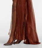 Maria Lucia Hohan Milagros halterneck silk muslin gown