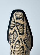 Jil Sander Snakeskin Embossed Leather Boots