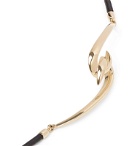 Shaun Leane - Leather and Gold Vermeil Wrap Bracelet - Gold