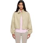 Paloma Wool Beige Raim Leather Jacket