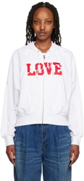 UNDERCOVER White 'Love' Hoodie