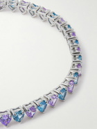 Hatton Labs - Sterling Silver Cubic Zirconia Bracelets - Blue